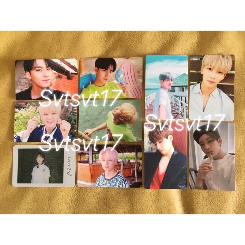 OFFICIAL photocard seventeen teen age green orange white album pc ta teenage mingyu wonwoo scoups je