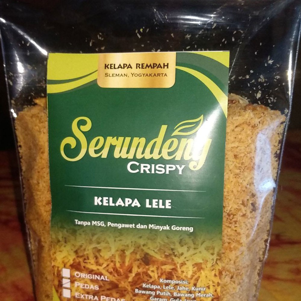 

Serundeng Kelapa Lele Crispy Manis Pedas 250gr