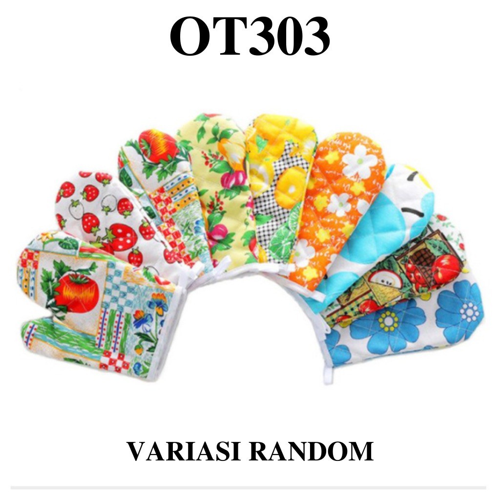 ~ PIYOSHI08 ~ Sarung Tangan ( HARGA 1 PCS) Pelindung Tangan Anti Panas Motif RANDOM PD65