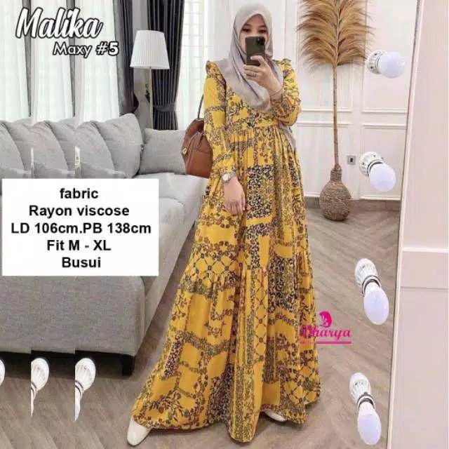 MALIKA MAXY BY DHARYA | MALIKA MAXY / GAMIS HILYA ORI GLZ / FASHION MUSLIMAH / CLUMBY SHOP