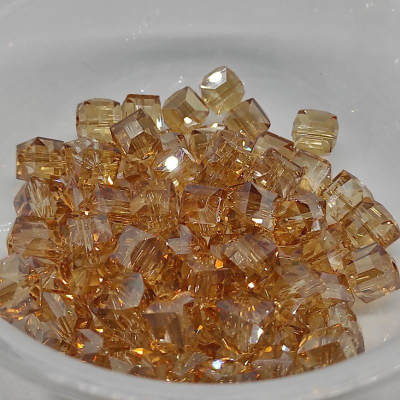 1pcs kristal ceko kubus/kotak uk 9mm