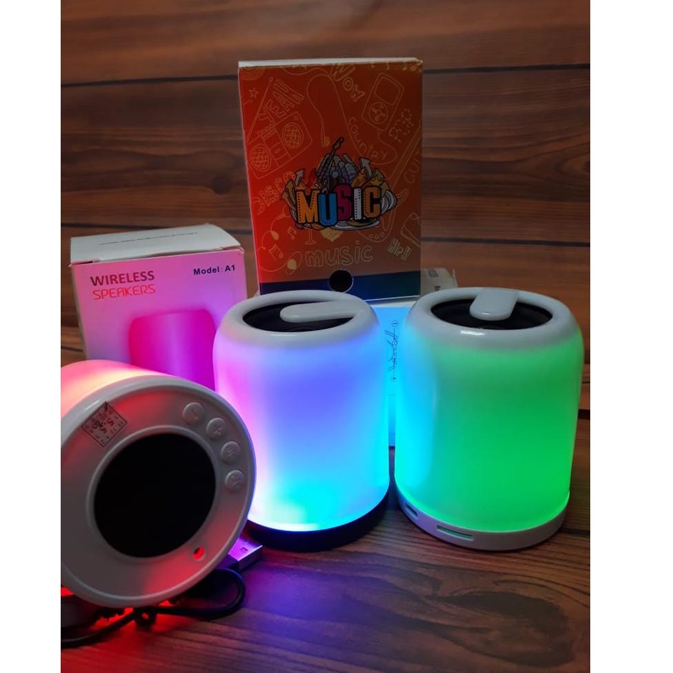 SPEAKER A1 mini Smart Touch Lamp Bluetooth Speaker Lampu Bunglon Speaker Bluetooth + Lampu tidur A1