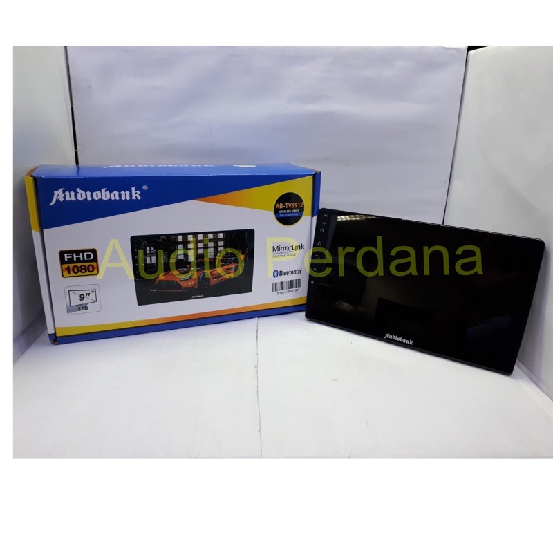 Headunit Android Audiobank 6912 / AB-TV6912 Glass Panel 9 Inch
