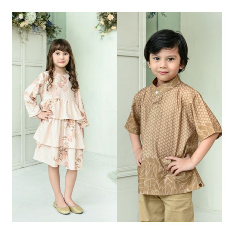 little Lucy dan Milo Wearing Klamby Hazel,Sarah Dress Atelier Angelina