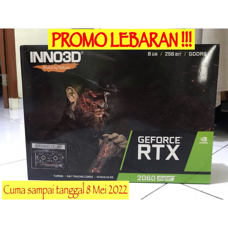 PROMO LEBARAN  INNO3D GEFORCE RTX 2060 SUPER TWIN X2 OC 8GB - NEW