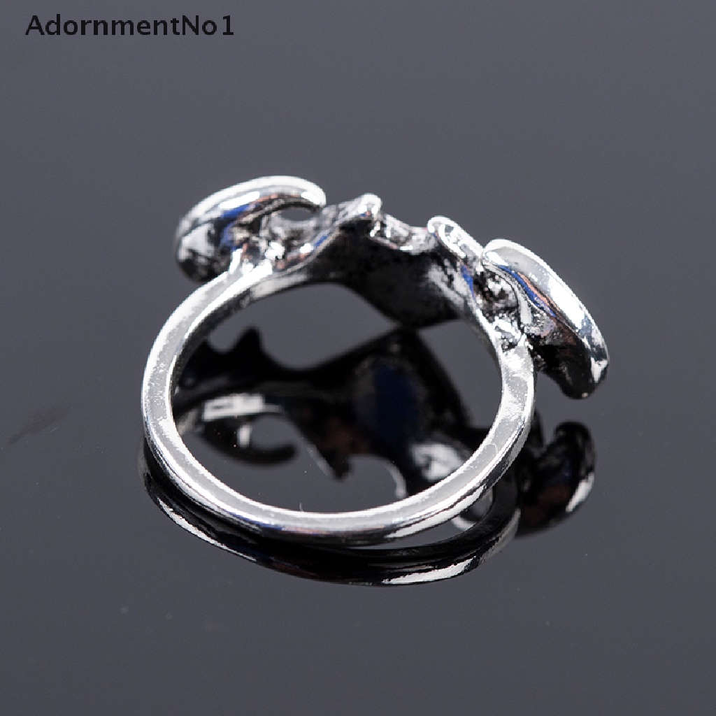 (AdornmentNo1) Soul Cincin Bentuk Hati / Sayap Iblis Untuk Hadiah Perhiasan Wanita / Pesta