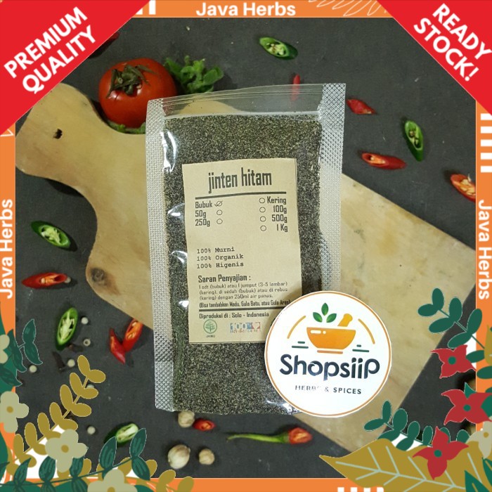 

JINTAN HITAM IMPORT - BLACK CHUMIN - NIGELLA SATIVA - BUBUK 500 GRAM
