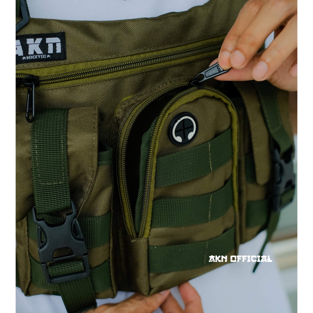 AKN Official - Chestbag Tas Pria Tactical Pelindung Dada Jamut Rig Bag Outdoor