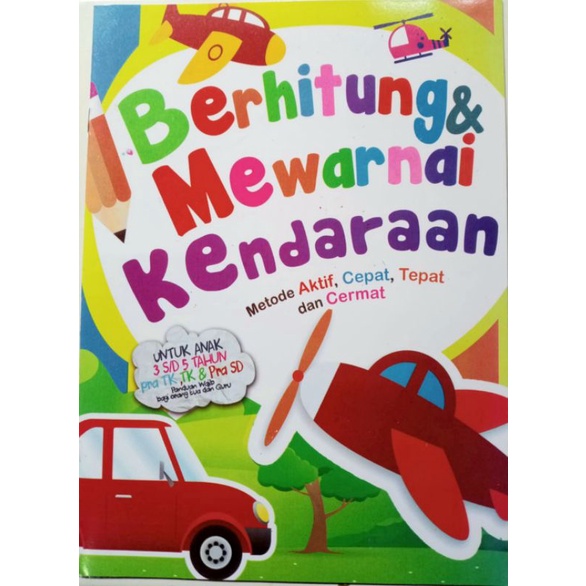 

Buku mewarnai anak Paud TK Alat Transportasi Terlaris