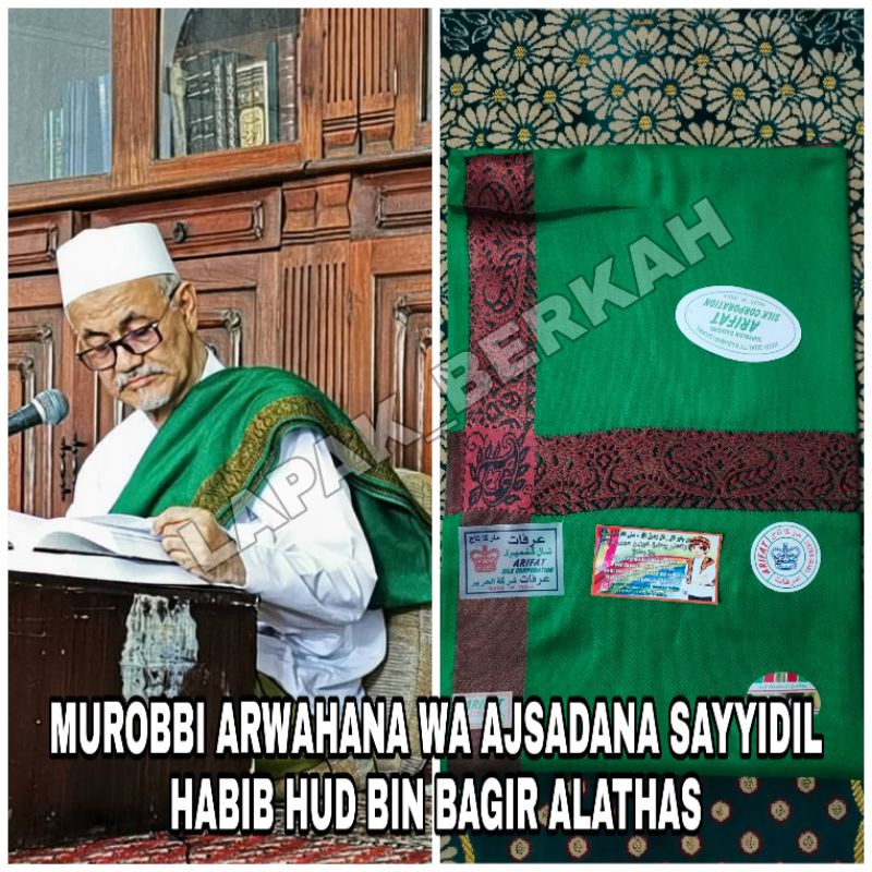 SORBAN HABIB HUD HIJAU KASHMIRI ALMAS