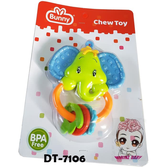 Morinz Lusty Bunny Teether Series / Chew Toy / Gigitan Bayi 3m+