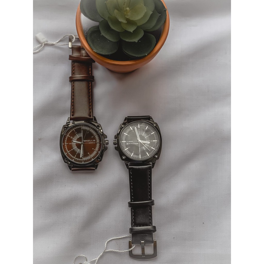jam tangan SNILLE pria original gratis gelang kalung (dhon store)