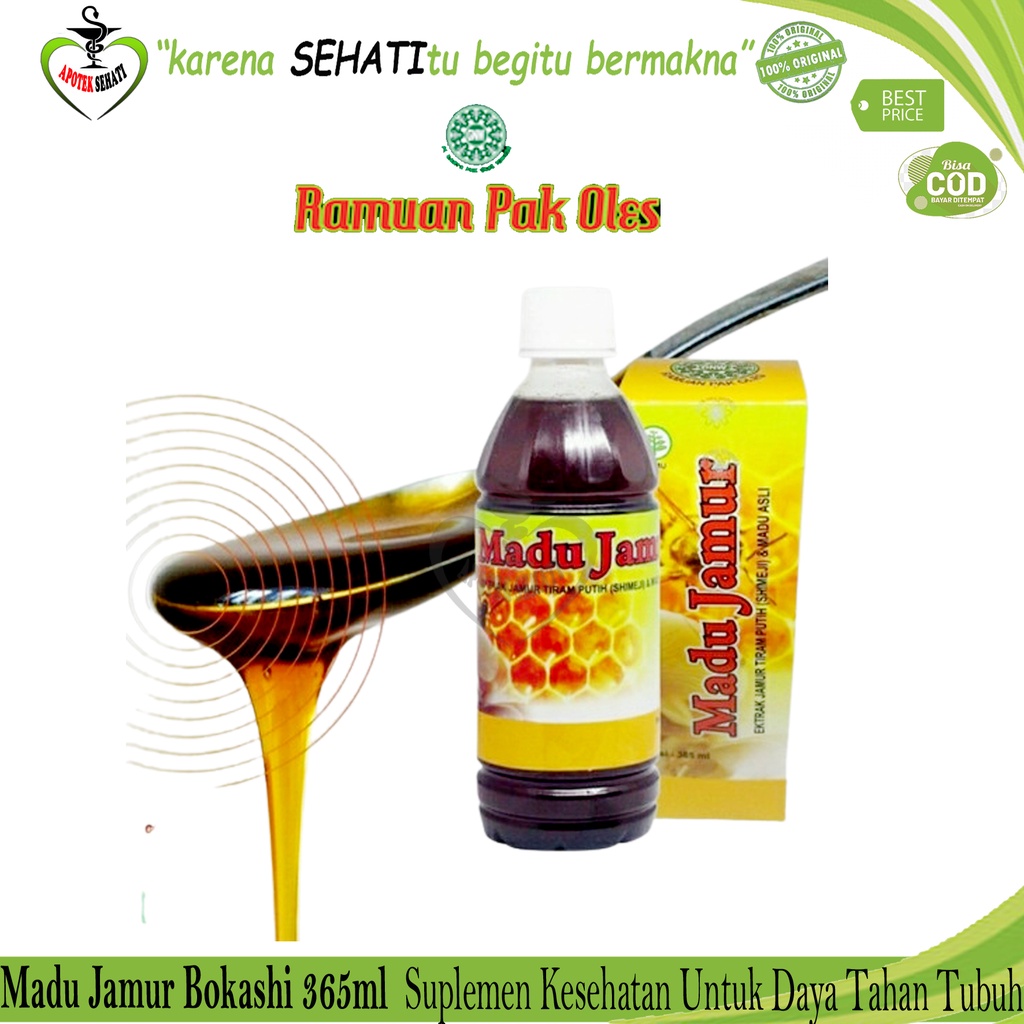 Madu Jamur Pak Oles 365 Ml Ekstrak Jamur Tiram Putih