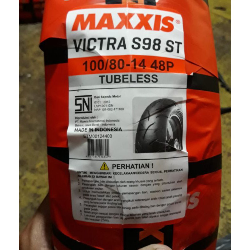 ban luar 100/80-14 maxxis victra Tubles 100 80 14 S98 ST
