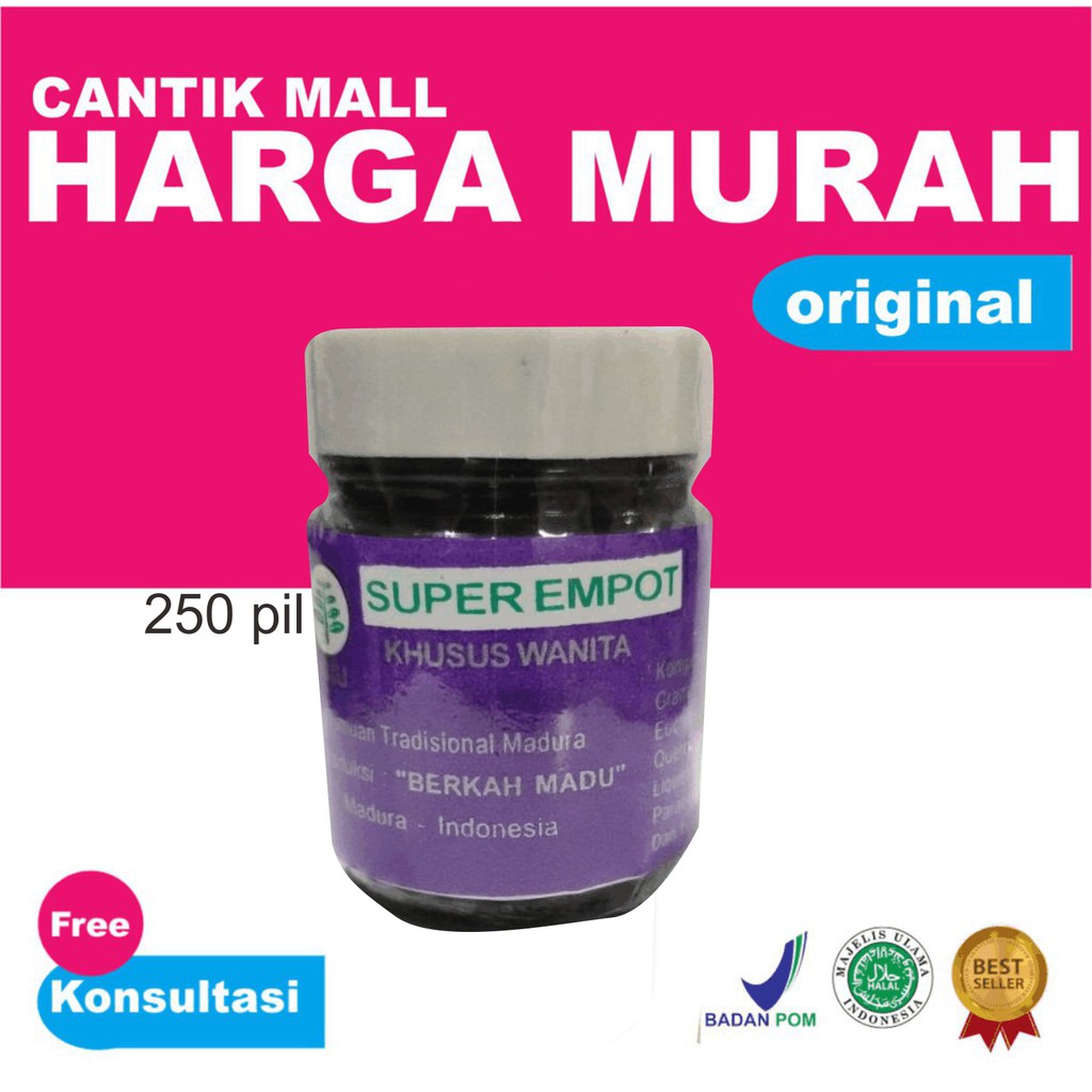 

super empot harumita kemasan jumbo jamu empot ayam asli madura by sumber madu -ORIGINAL