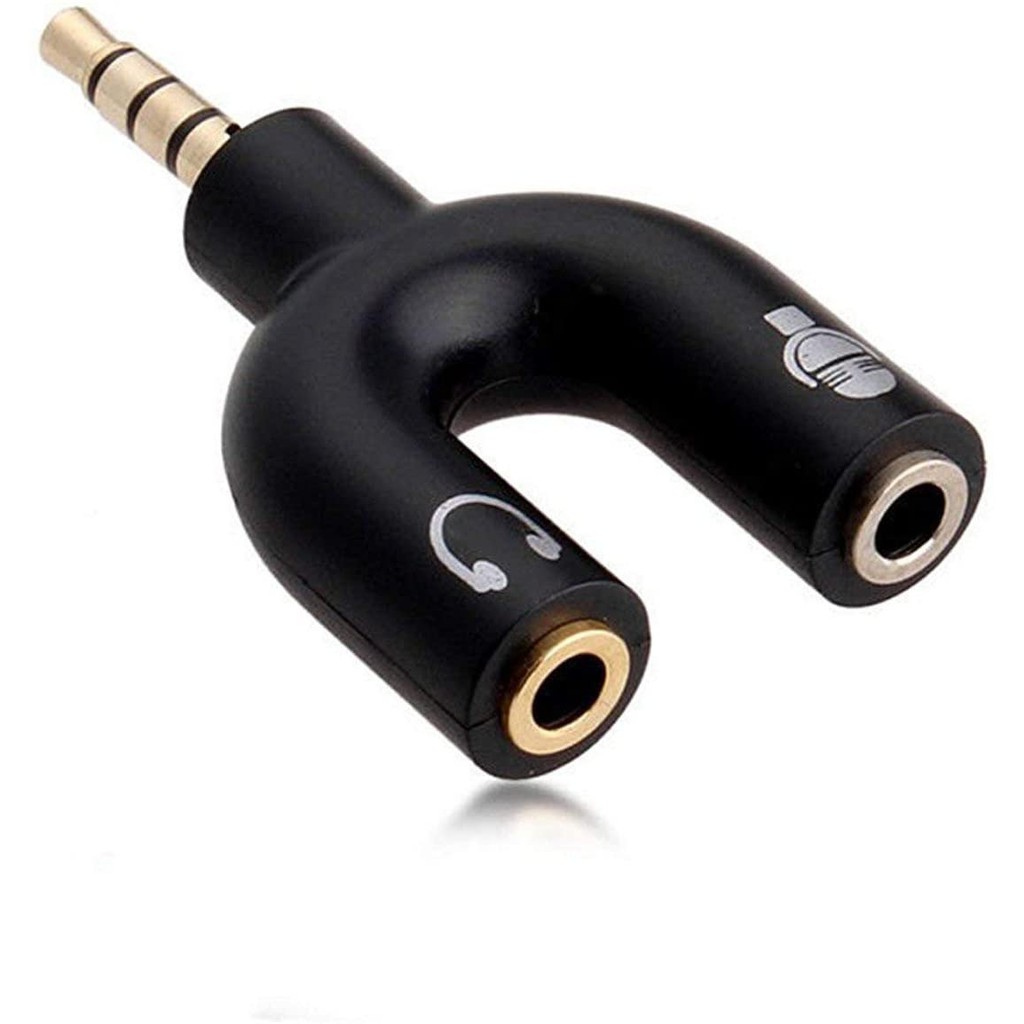 AUDIOY | CONNECTOR AUDIO 3.5 MALE TO FEMALE-2 BEST FOR HEADSET / AUDIO Y (COLOURS)