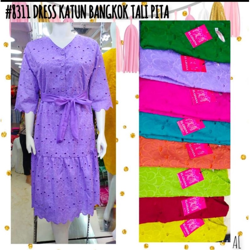 Dress katun bolong premium