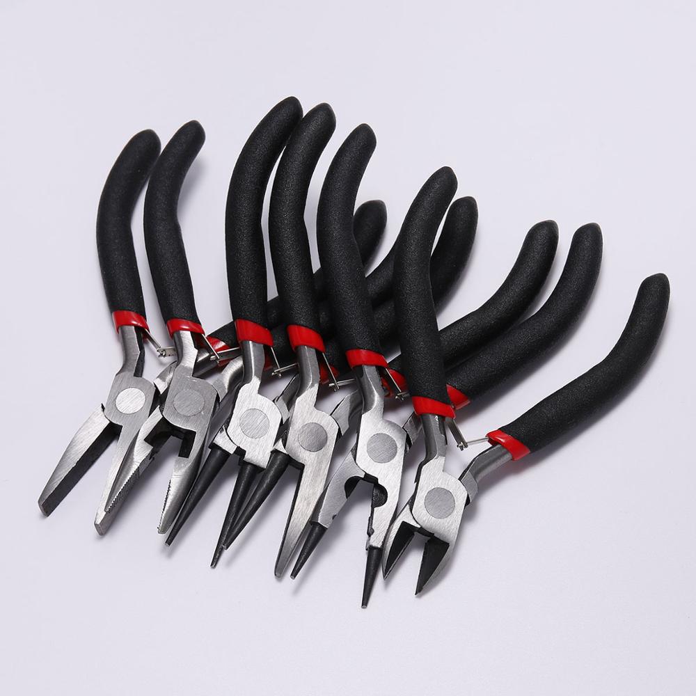 Ferronickel Carbon-Hardened Steel Round Nose End Cutting Jewelry Pliers Tools DIY Equipment Pliers Fit Handcraft Beadwork Repair