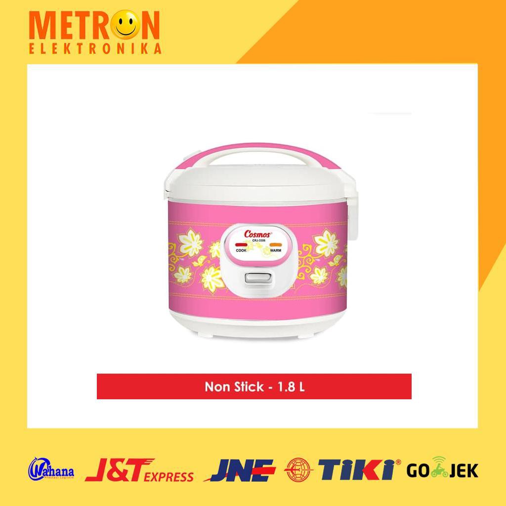 COSMOS CRJ 3306 / RICE COOKER 1.8 LITER (LOW WATT) / PENANAK NASI / CRJ3306