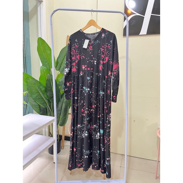 DRESS GLAMORA HITAM RAYON