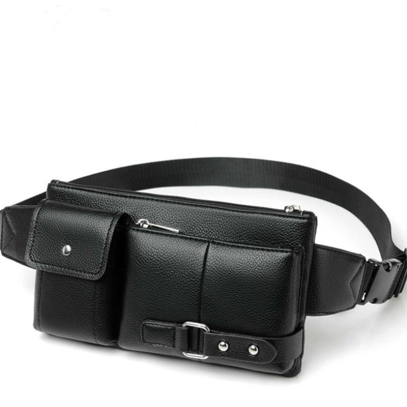 Trend-Tas Pinggang Pria B8115 Waist Bag For Men Import Bag Tas Pinggang Kulit