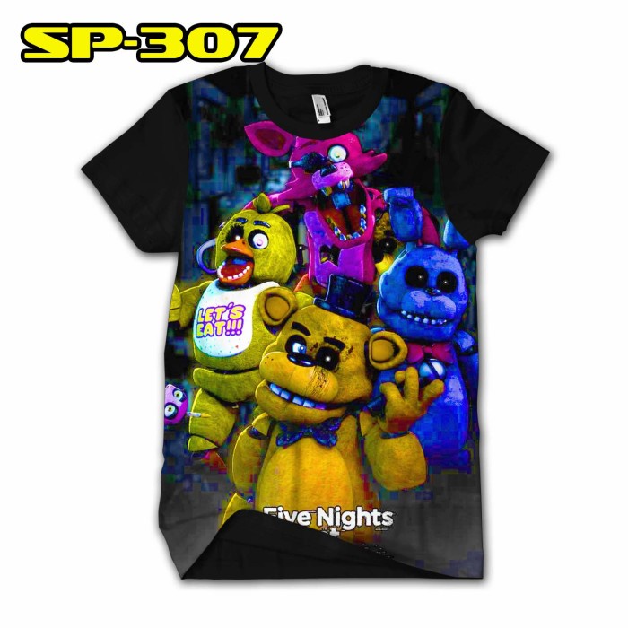 Kaos anak FNAF Sister Location Baju Fnaf 3D murah