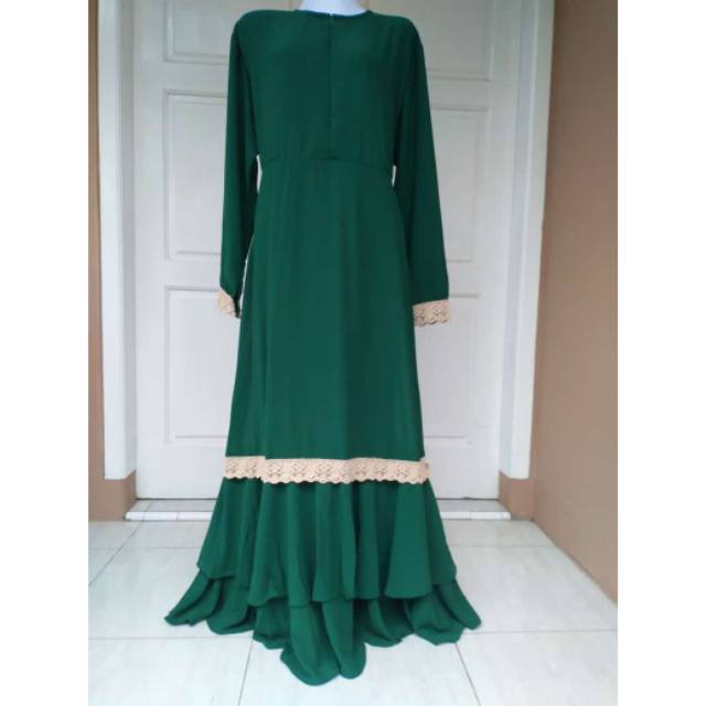 Gamis renda bawah