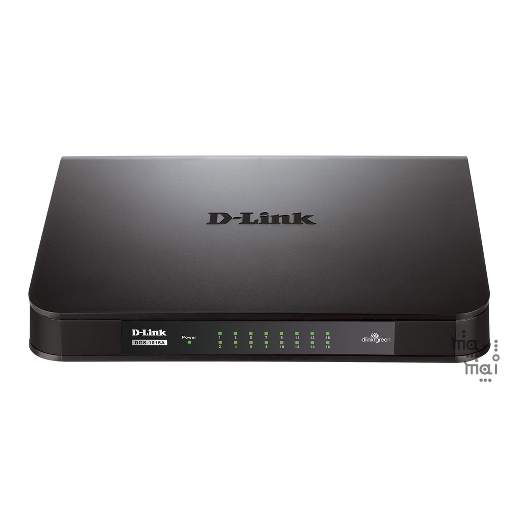 D-Link Switch DGS-1016A 16-Port 10/100/1000Base-T Unmanaged Standalone