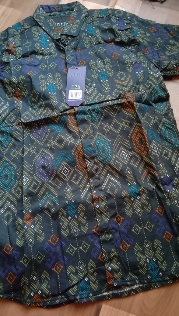 New Arrival Kemeja Batik Hitam Songket Lengan Panjang Pria Premium