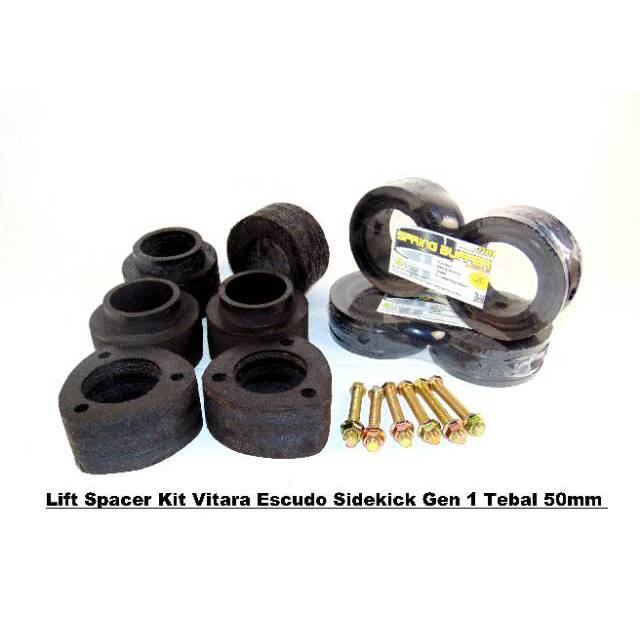 Lift Spacer Kit 50mm Vitara Escudo Sidekick Plus Spring Buffer Stabilizer