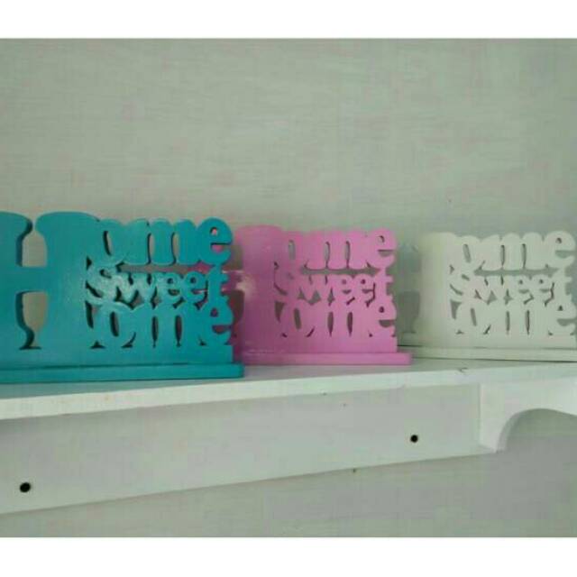 Hiasan dinding Woodname/ tulisan kayu /tulisan hias / tulisan kayu hias / home sweet home