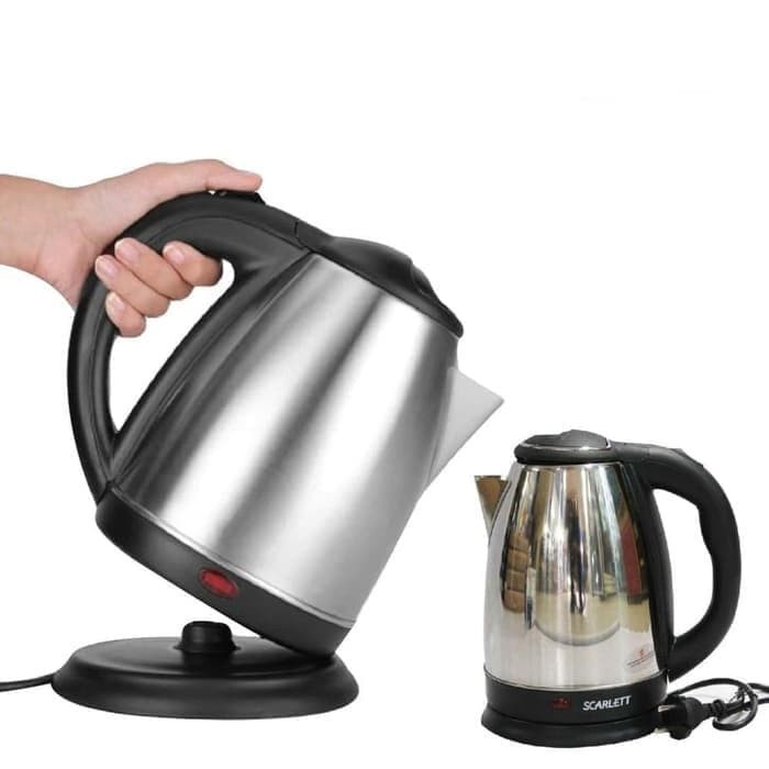 Teko Listrik 1.8Liter Pemanas Air Scarlett SC-20A Electric Heat Kettle 1.8L Teko Untuk Minum