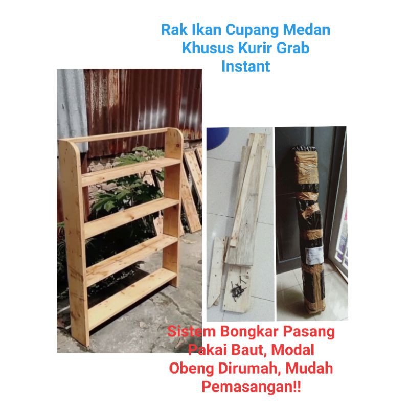 Rak Ikan Cupang Murmer Khusus Kirim Grab Instant / Bongkar Pasang.