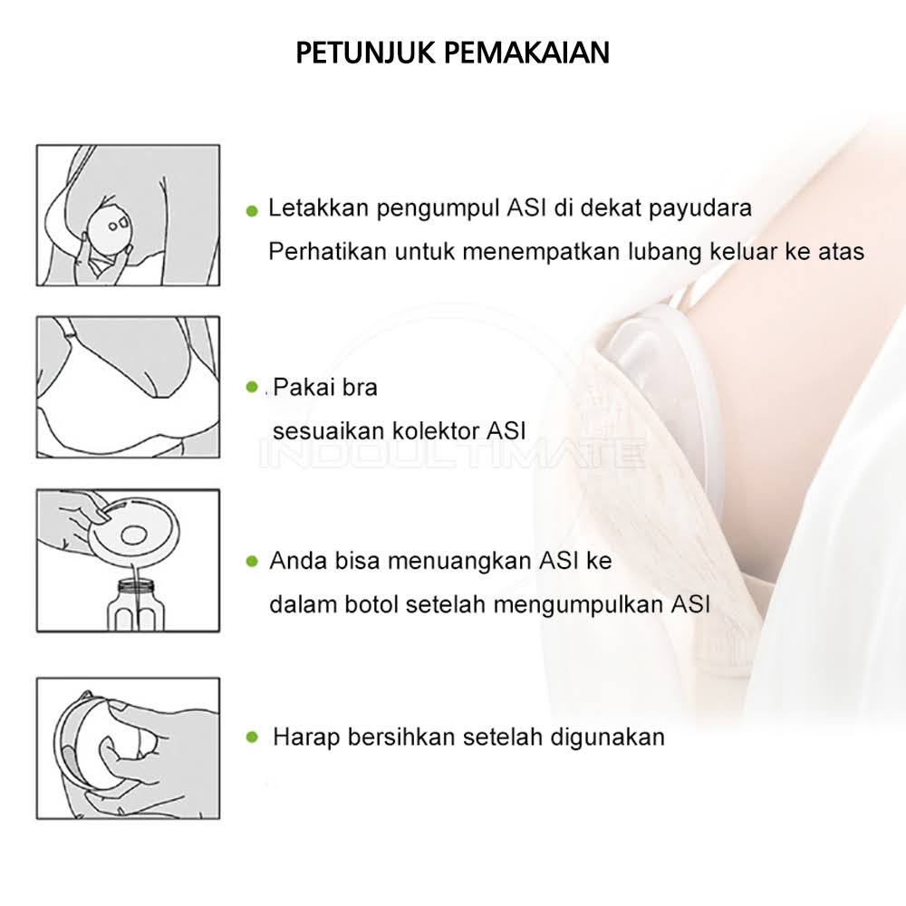 Penampung ASI Breast Milk Silikon Collector Shield Shell Breastpad Breast Pad Avent| Breast Pad Washable