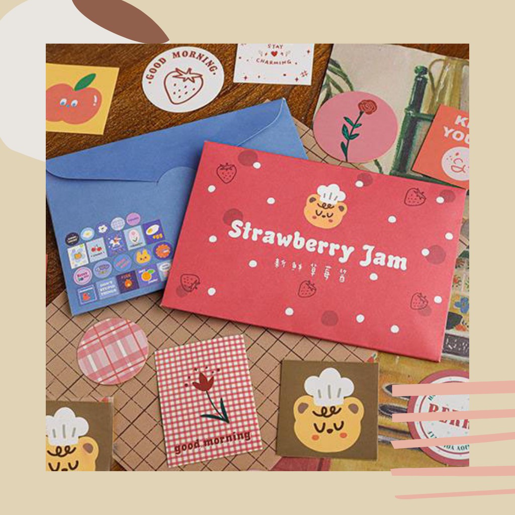 

Sticker Envelope Bear Series Cute 40 pcs untuk Bullet Jurnal