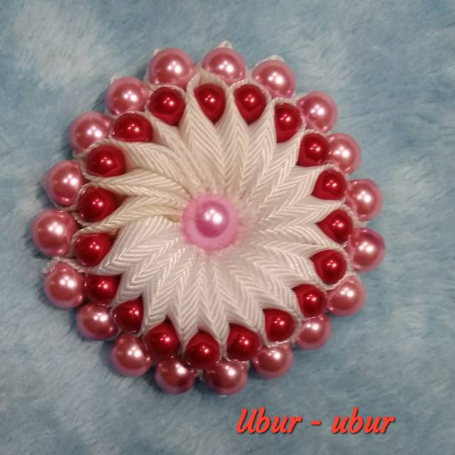 Bross ubur ubur / bross pita satin/ bross mutiara /bross juntai