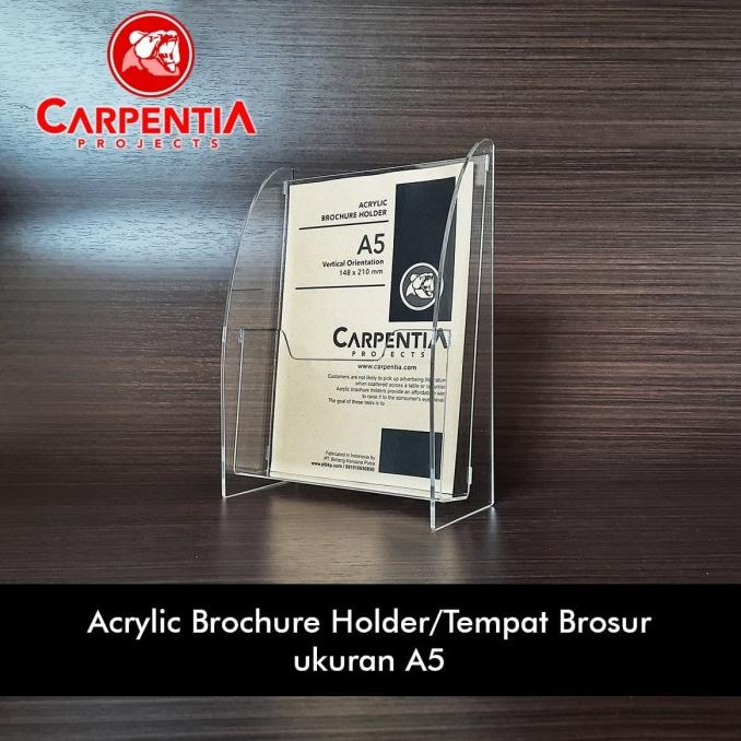 

BISA COD Brochure Holder Acrylic/Tempat Brosur Akrilik - A5 - Tipe B Bening PROMOKode 3974