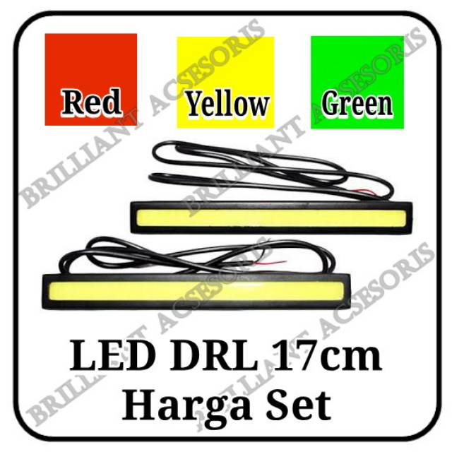 DRL LED 17cm - Harga per Set - Ready 6 Warna