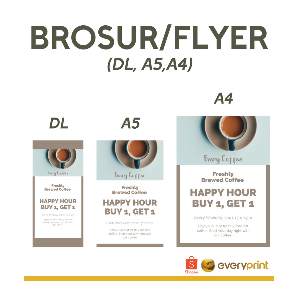 (DL) Cetak Brosur/Pamflet/Flyer Murah Fullcolor