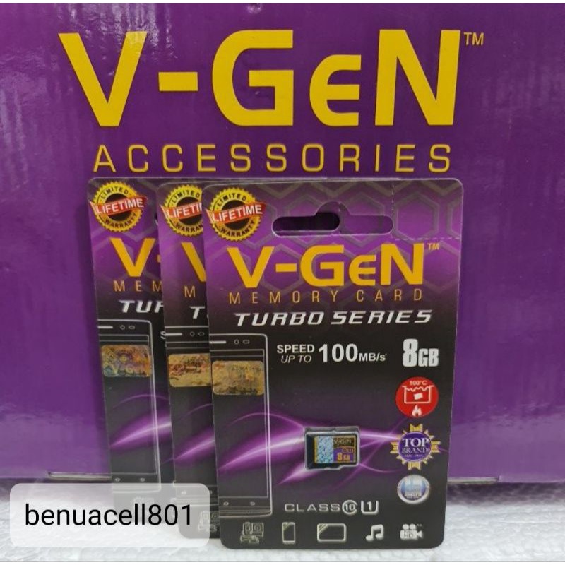 Memory V-Gen kartu V-Gen MMC V-Gen 8 GB original V-Gen Class 10