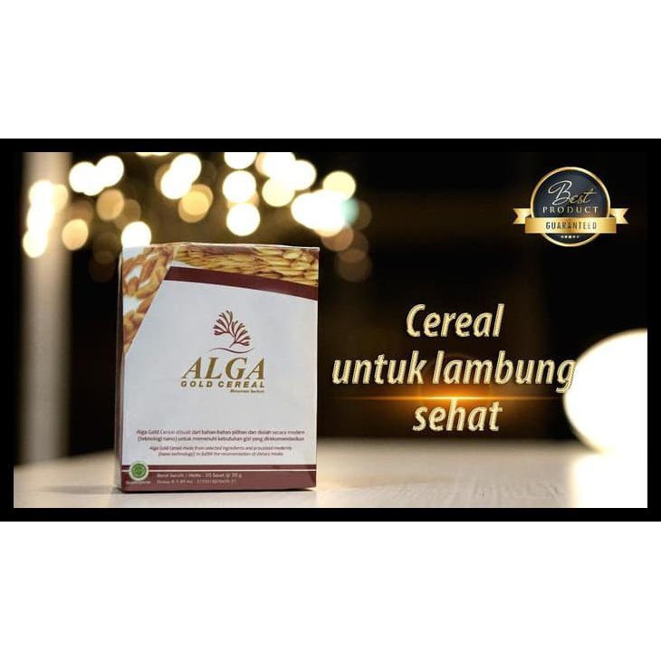 ALGA GOLD CEREAL Isi 20 Sachet Minuman Obat Herbal Penyakit Diabetes, Hipertensi, Hiperkolesterol