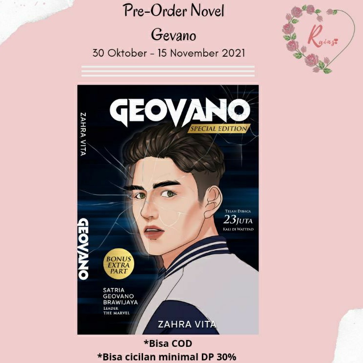 Novel Geovano Spesial Edition karya Zahra Vita