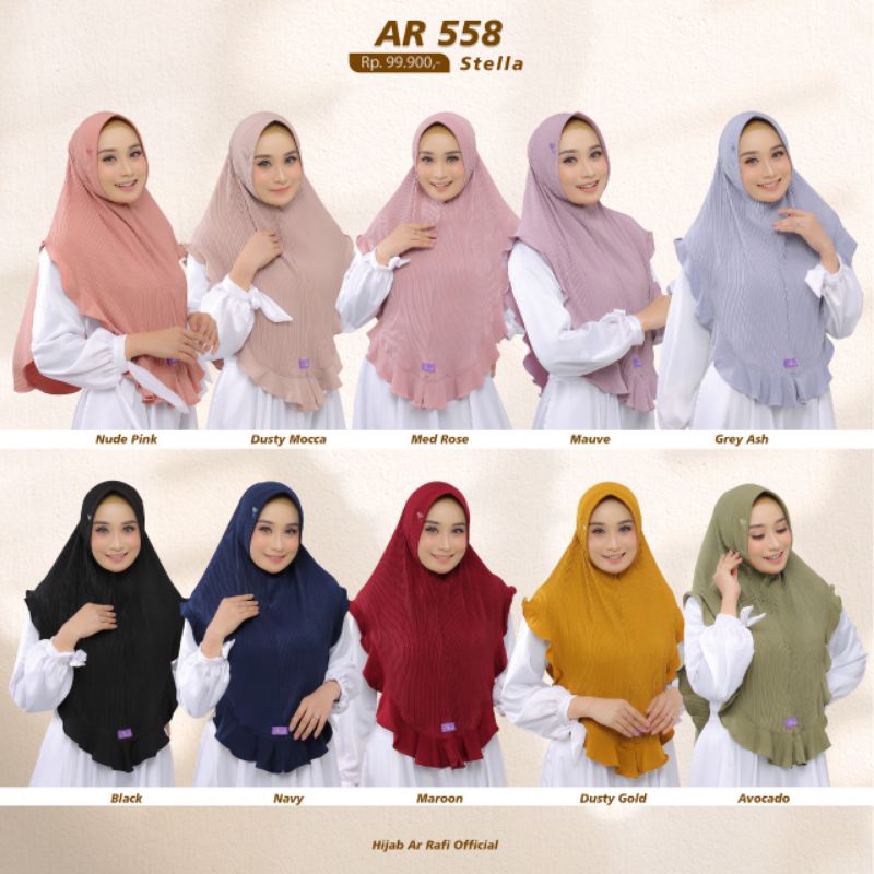 Hijab jilbab Kerudung Arrafi Ar 558 Terlaris