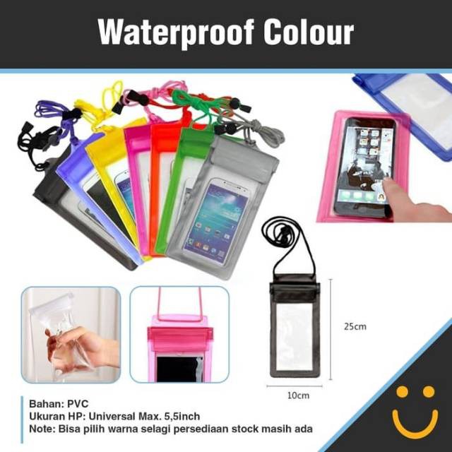 Trend-Waterproof Case 6,3inch / Sarung Hp Anti Air Pouch Bag Universal Handphone