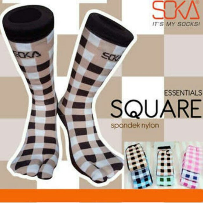 Soka Esstentials Square - Kaos Kaki Jempol Motif