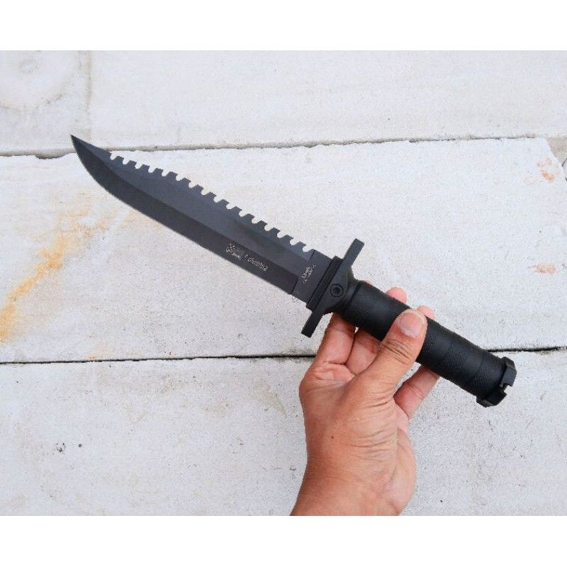 PISAU KOMANDO COLUMBIA 1274 SURVIVAL KIT CAMPING GUNUNG BERBURU DAPUR MILITER PINGGANG OUTDOOR P1274
