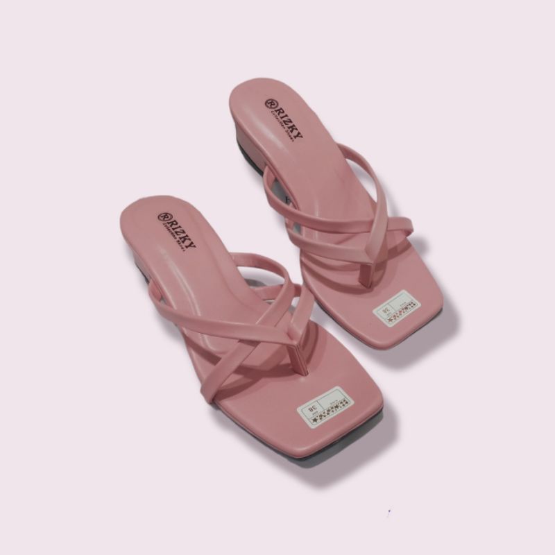 Sandal Japit Heels/Sandal Wanita Hak 3cm