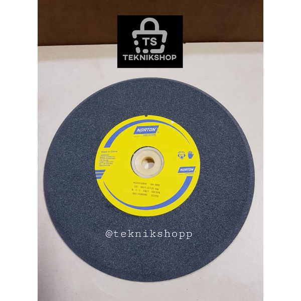 BATU GRENDA ASAH SERONG 8 INCH NORTON / BATU SERONG NORTON 8" / BATU GERINDA POLES 8 INCI