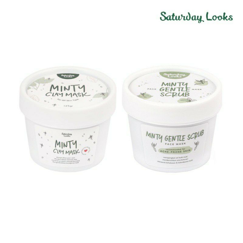 Saturday Looks Minty Gentle Scrub Face Mask/Minty Clay Mask by Saturday Looks