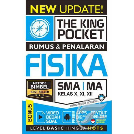 BUKU SOAL RUMUS SMA NEW UPDATE THE KING POCKET MATEMATIKA,KIMIA,BIOLOGI,FISIKA SMA/MA-FISIKA SMA